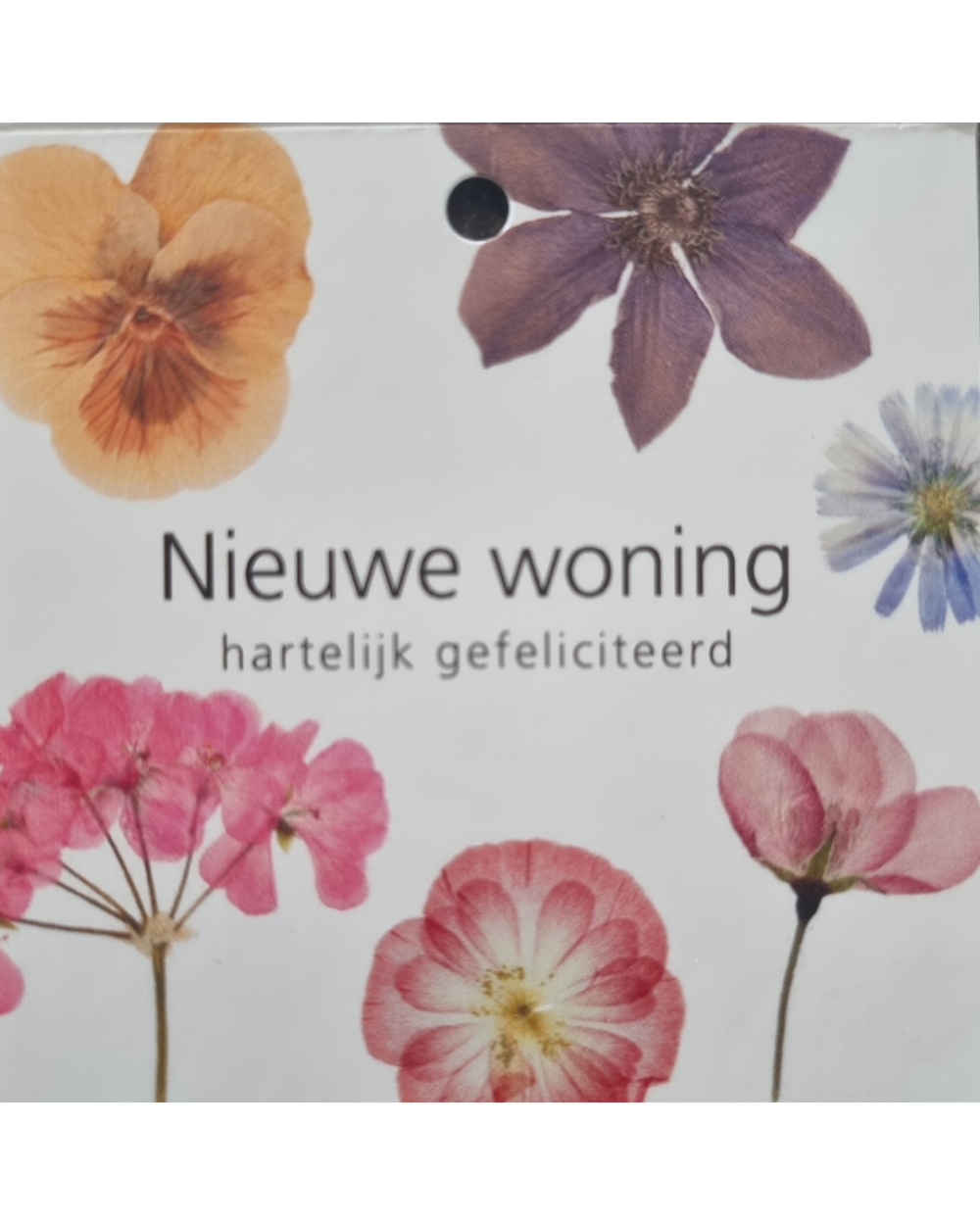 Kaartje "nieuwe woning"