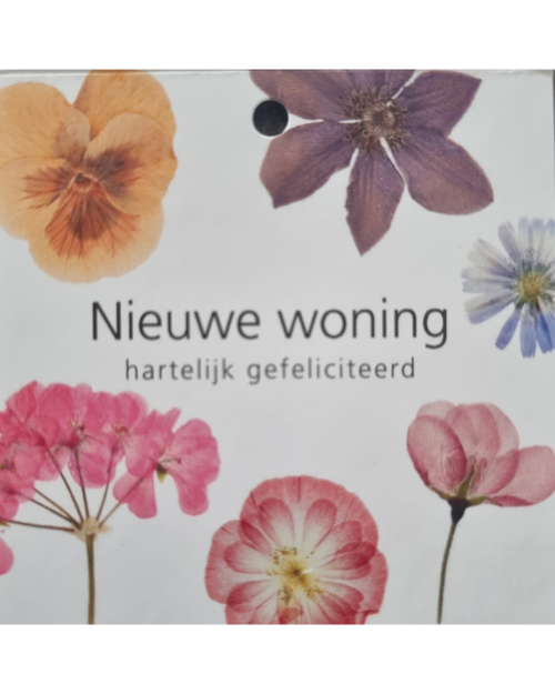 Kaartje "nieuwe woning"