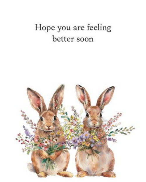 Kaartje .. "Get Well Soon"