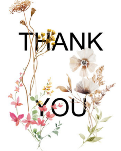 Kaartje .. "Thank You"