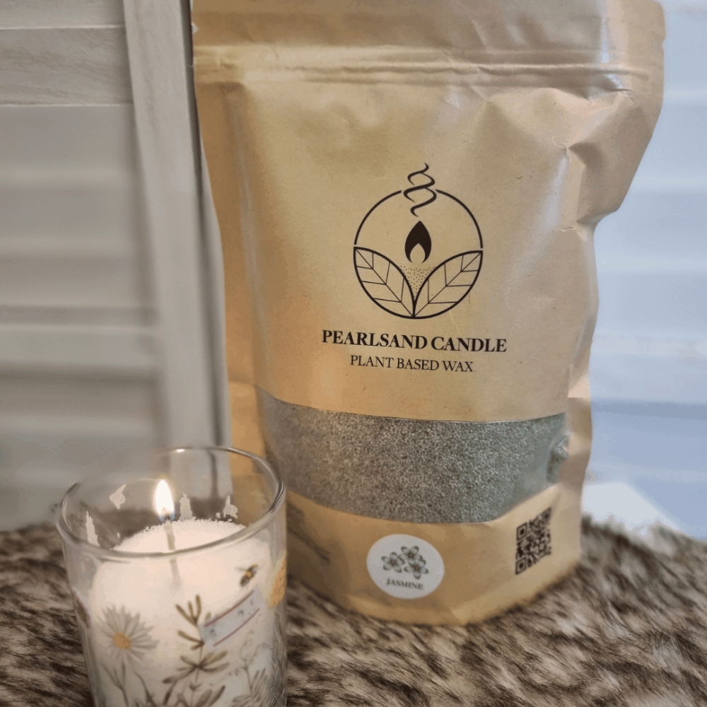 Kaarsenzand "Jasmijn" incl. 4 lontjes - 400 gram
