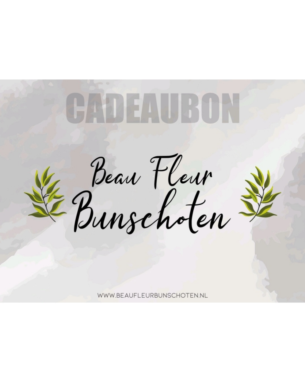Cadeaubon Beau Fleur Bunschoten 25,00