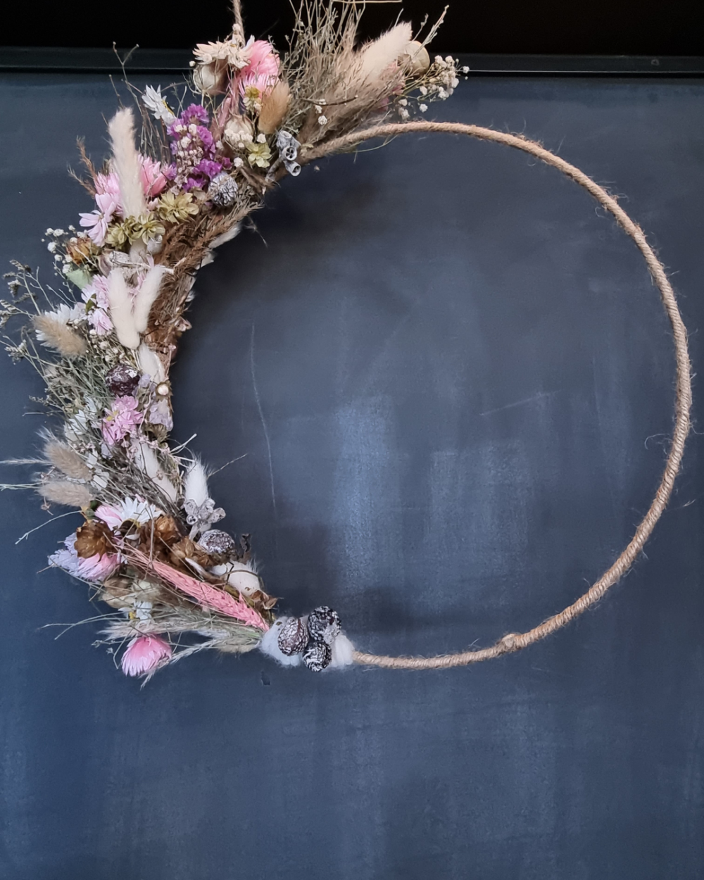 DIY Ring met droogbloemen